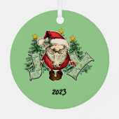 ジョイ・サンタ・クリスマス メタルオーナメント (裏面)