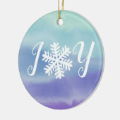 ジョイ・スノーフレーク セラミックオーナメント (左)