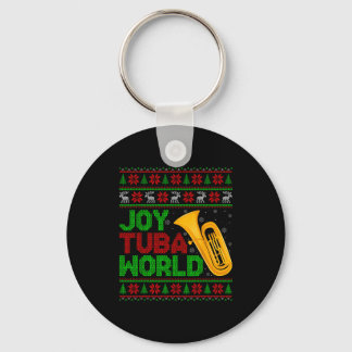 ジョイ チューバ ワールド ミュージック ラバー クリスマス チューバ クリスマスのせいで醜い キーホルダー