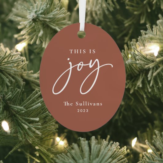 ジョイ・テラコッタフォトホリデー メタルオーナメント (インサイチュ)