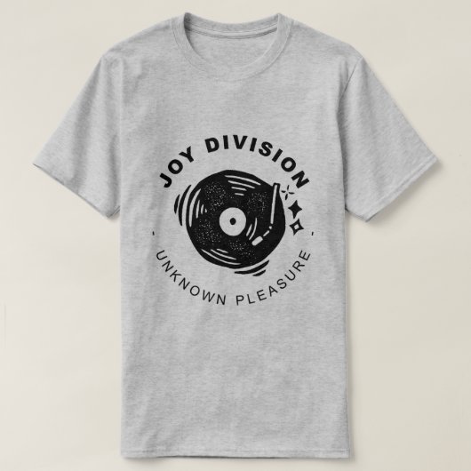 ジョイ・ディヴィジョン UNKNOWN PLEASURE レコード Tシャツ (デザイン正面)