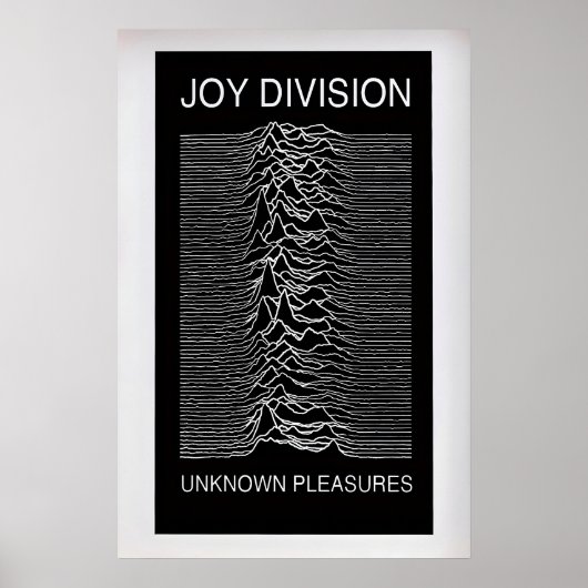 ジョイ・ディヴィジョン、Unknown Pleasures ヴィンテージアルバム ポスター (正面)