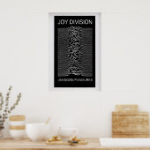 ジョイ・ディヴィジョン、Unknown Pleasures ヴィンテージアルバム ポスター (キッチン)