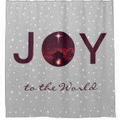 ジョイ・トゥ・ザ・ワールド出生 シャワーカーテン (正面)