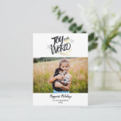 ジョイ・トゥ・ザ・ワールド・クリスマス・ホリデモダンー ポストカード (スタンド正面)