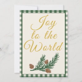 ジョイ・トゥ・ザ・ワールド グリーン ボタニカル クリスマス