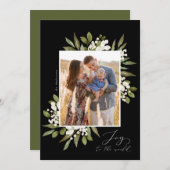 ジョイ・トゥ・ザ・ワールド・ホリデー・フォトカード シーズンカード (正面/裏面)