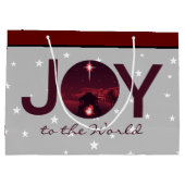 『ジョイ・トゥ・ザ・ワールド』大きなプレゼントバッグ（クリスマス・ヌビリティ付) ラージペーパーバッグ (裏面)