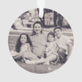 ジョイ・トナカイとマスククリームホリデーフォト オーナメント (裏面)