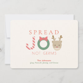 ジョイ·トナカイの仮面白いクリスマスを広める シーズンカード