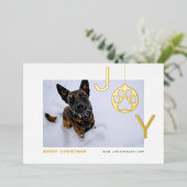 ジョイ・ドッグモダン写真 箔シーズンカード (立ち正面)