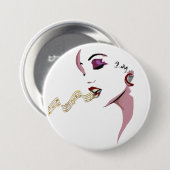 ジョイ・バッジ歌手 缶バッジ (正面&裏面)