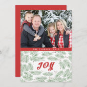 ジョイ パイン ボウズ | 2015年ホリデー フォト カード (正面/裏面)