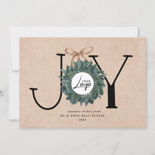 ジョイ・ビジネス・クリスマス |ロ企業のゴ シーズンカード (正面)