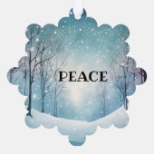 ジョイ&ピーススノーフレーク紙 オーナメントカード (裏面)