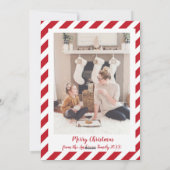 ジョイ フォト ファミリー ホリデー カード (裏面)