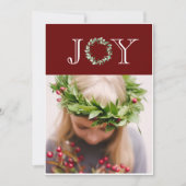 ジョイ フォト レッド クリスマス パーソナライズド (正面)