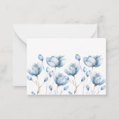 ジョイ・ブルー・ブックスと出芽ベビー・カード ノートカード (裏面)