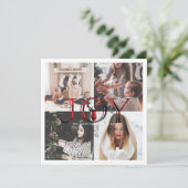 ジョイ プライド 4 枚の写真のコラージュ シーズンカード (スタンド正面)