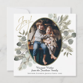 ジョイ！ユーカリ葉ス&パイン金ゴールドフォトフレーム シーズンカード