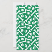 ジョイ・ラブ・ポーズ・ドッグ・クリスマス・フォト シーズンカード (裏面)