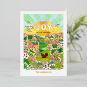 ジョイ・リス伝統的ル 箔シーズンカード (立ち正面)