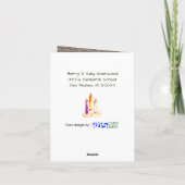 ジョイ！ロウソクのトリオ水の色の輝き シーズンカード (裏面)