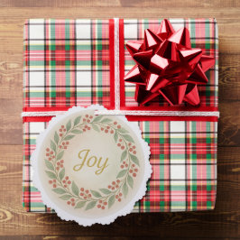 「ジョイ」水彩クリスマスオーナメント オーナメントカード