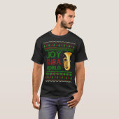 ジョイTubaワールドミュージックラバークリスマスギフト醜いTuba Chr Tシャツ (正面フル)