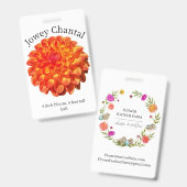 ジョウィシャンタルダリアIDバッジ バッジ (正面＆裏面)