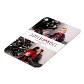 ジョエウノエルフランスのカット紙効果カスタム写真 マグネット (左側)