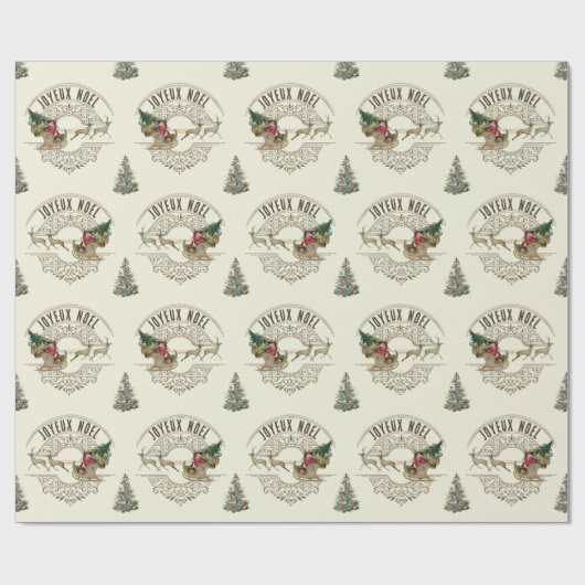 ジョエウノエルフランスのサンタトナディアメリークリスマス ラッピングペーパー (フラット)