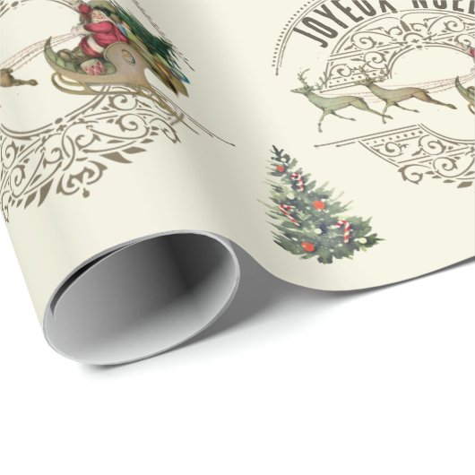 ジョエウノエルフランスのサンタトナディアメリークリスマス ラッピングペーパー (ロールコーナー)