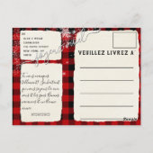 ジョエウノエル・デ・スクリプト・デ・ネージュ・プリド・ビュッフル・ルージュ ポストカード (裏面)