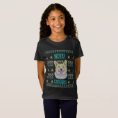 ジョエックスコルグマス醜いクリスマスコルギ Tシャツ (正面フル)