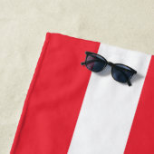 ジョエドゥヴィヴルフランスレッドカバナストライプフランスの ビーチタオル (インサイチュ)