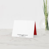 ジョエヌ·ノエル·ブファンキールー·レッド·シック·クリスマス·ホリデー シーズンカード (裏面)