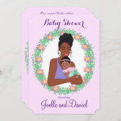 ジョエルのベビーシャワーの招待状 招待状 (正面/裏面)