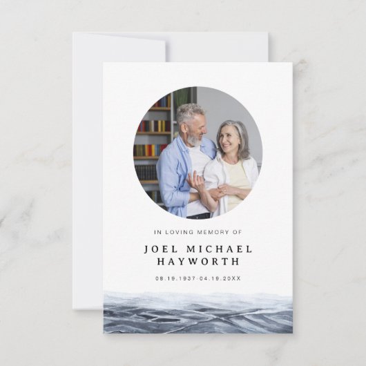 ジョエルミニマル海水葬祈りの言葉カード カード (正面)