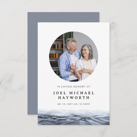 ジョエルミニマル海水葬祈りの言葉カード カード (正面/裏面)