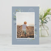 ジョエレガントイ冬の葉の独身の写真青 シーズンカード (スタンド正面)