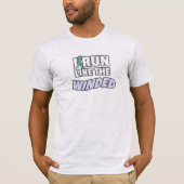 ジョガーおもしろいランナー走Iはワイッド走の Tシャツ (正面)