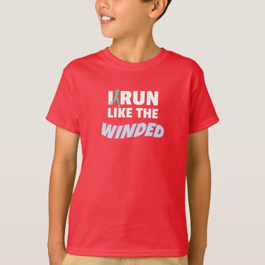 ジョガーおもしろいランナー走Iはワイッド走の Tシャツ (正面)