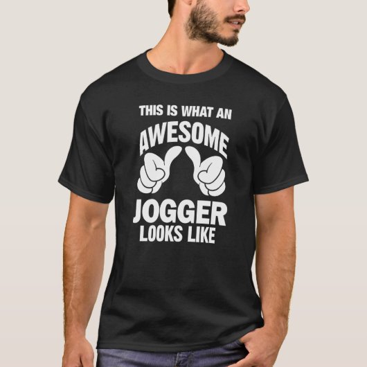 ジョガーは面白い見た目で最高 Tシャツ (正面)