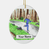 ジョガー-男性 セラミックオーナメント (右)