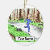 ジョガー-男性 セラミックオーナメント (左)