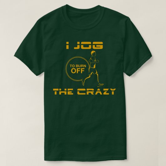 ジョギングして火を消熱狂するす Tシャツ (デザイン正面)
