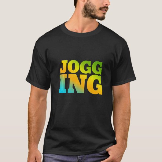 ジョギングは自然色で設計 Tシャツ (正面)