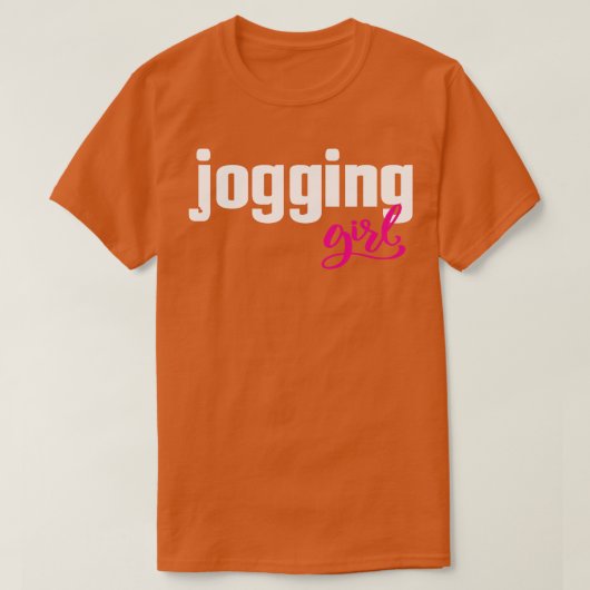 ジョギングガールジョグランニングズランナー1 Tシャツ (デザイン正面)