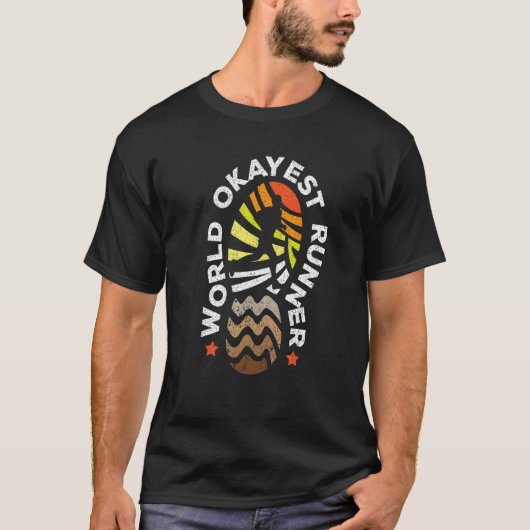 ジョギングジョガーランナーマラソン42km 2 tシャツ (正面)